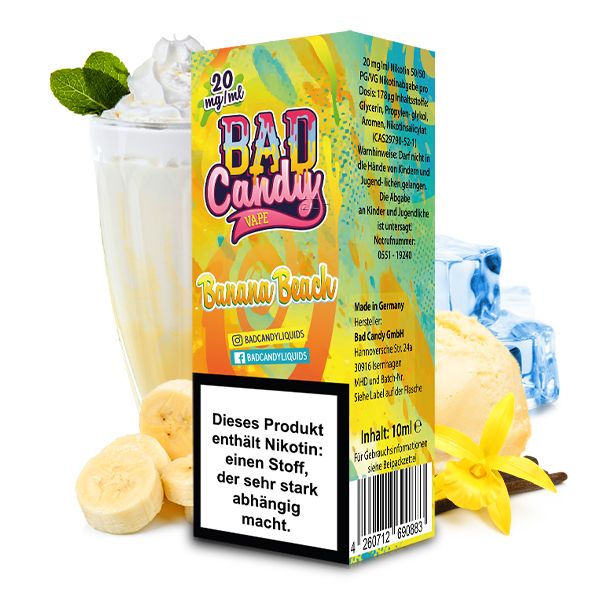 Bad Candy - Banana Beach Nikotinsalz Liquid