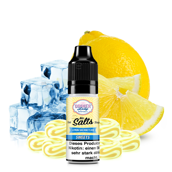 Dinner Lady - Lemon Sherbets Ice Nikotinsalz Liquid