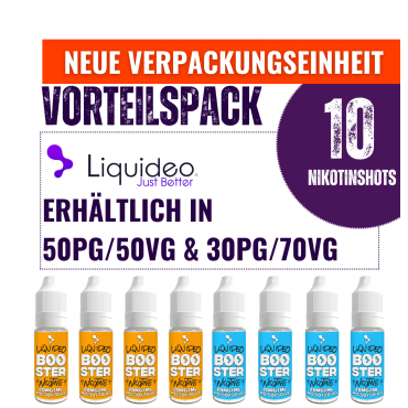 Liquideo Nikotinshot / Nikotinbooster - Vorteilspack