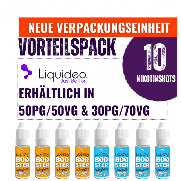 Liquideo Nikotinshot / Nikotinbooster - Vorteilspack
