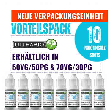 Ultrabio Nikotinsalz Shot/Booster - Vorteilspack