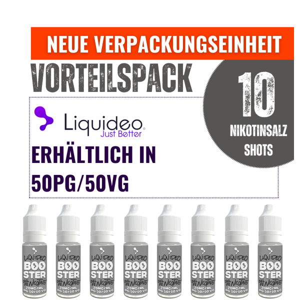 Liquideo Nikotinsalz Shot/Booster - Vorteilspack