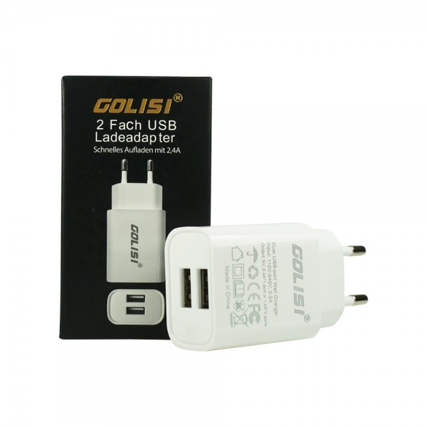 Golisi 2 Fach USB Ladeadapter
